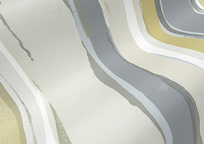 Waterfall Stripe, Ochre - Twist&Fit Roller Blind - Image 4